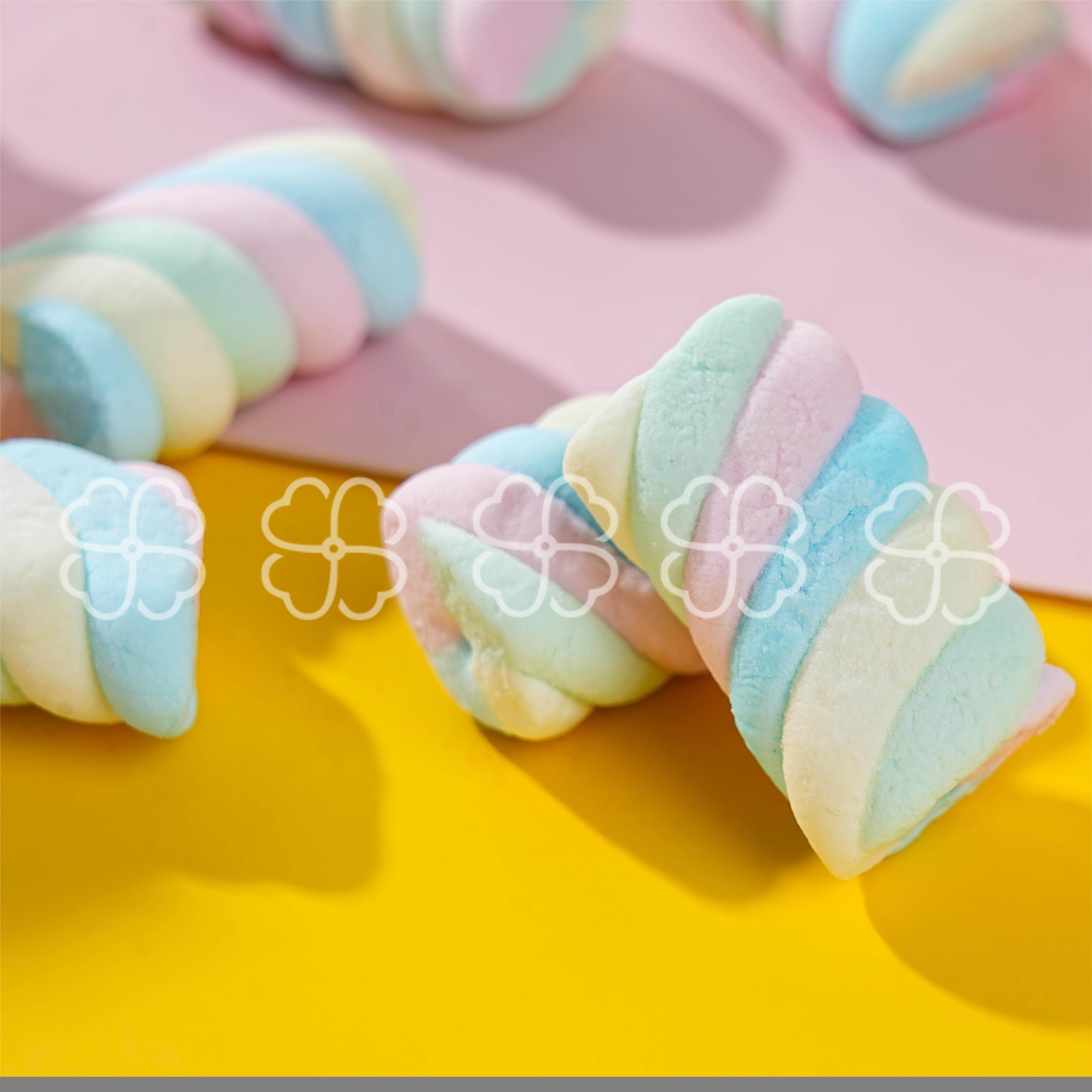 Hand-Rolled Duo-Colored Marshmallows